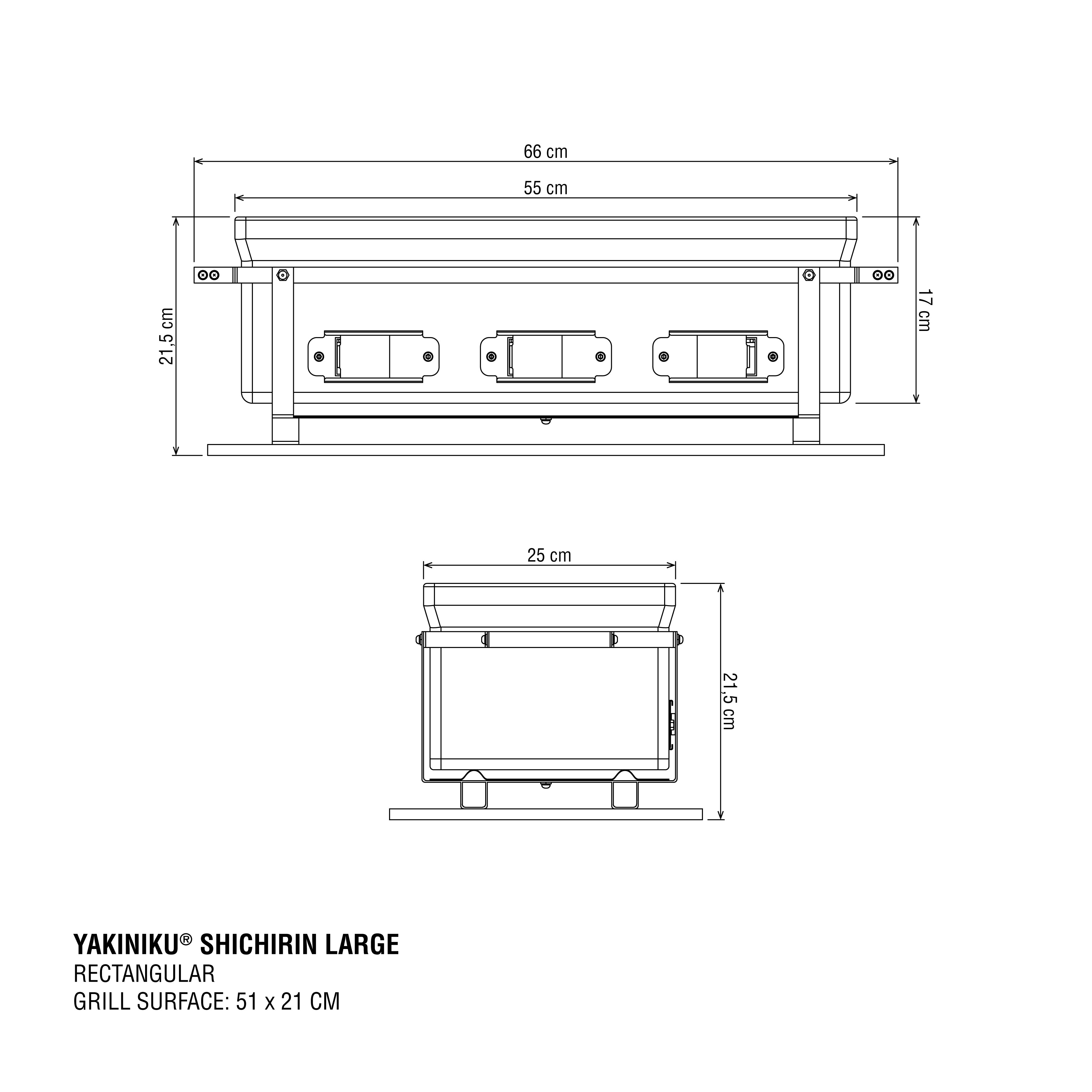 YAKINIKU LARGE Shichirin Rectangular
