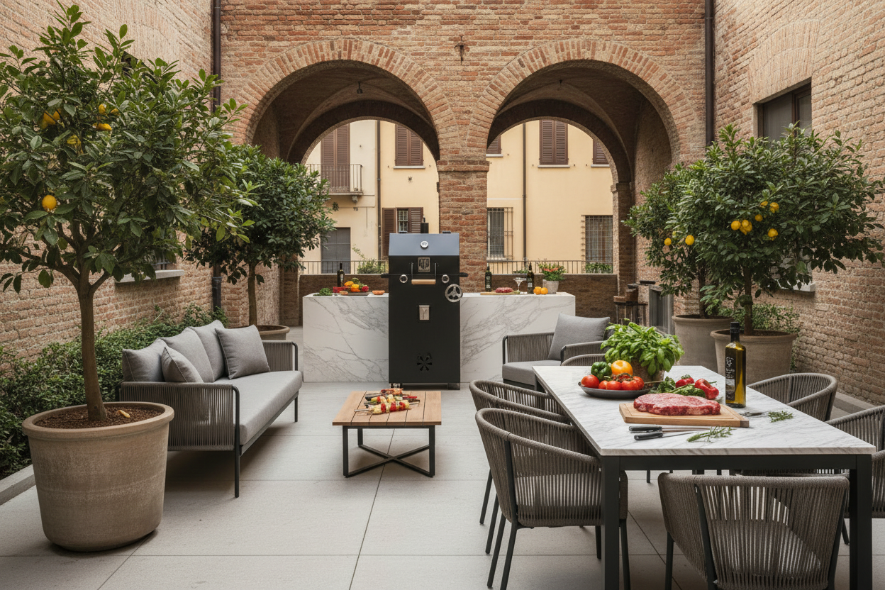 DTB Grill Boss 1 nel giardino cittadino