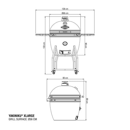 YAKINIKU® XLARGE Kamado solo completo